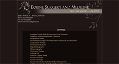 Desktop Screenshot of equinesurgeryandmedicine.com